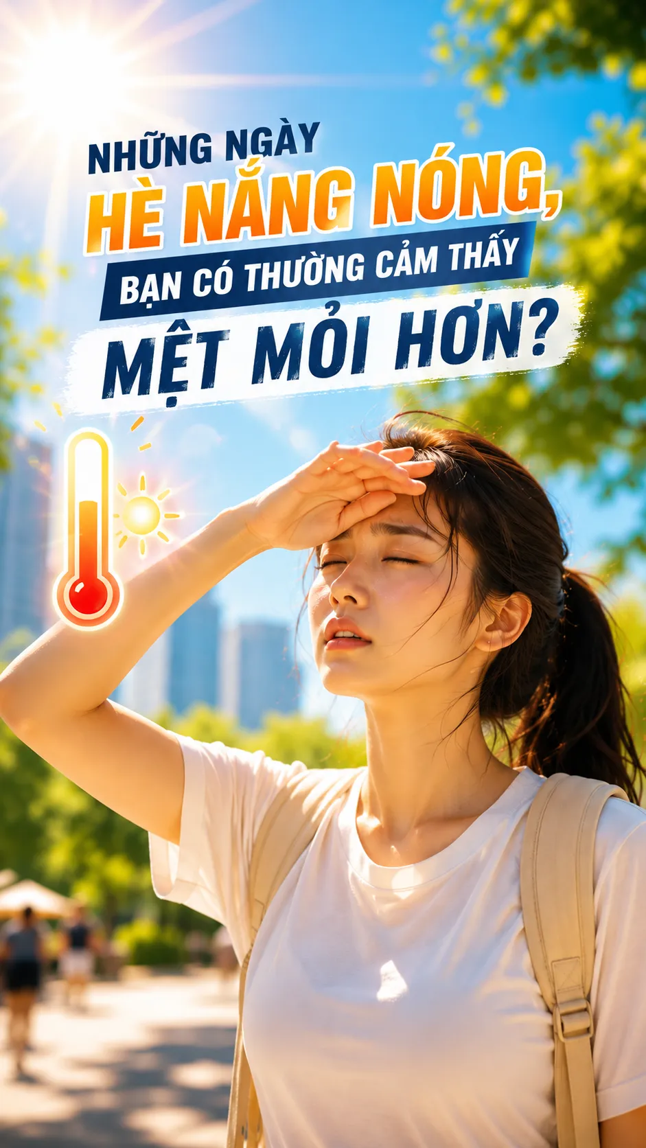 🌞 NẮNG NÓNG MÙA HÈ – VÌ SAO CƠ THỂ DỄ CẢM THẤY MỆT MỎI HƠN ?